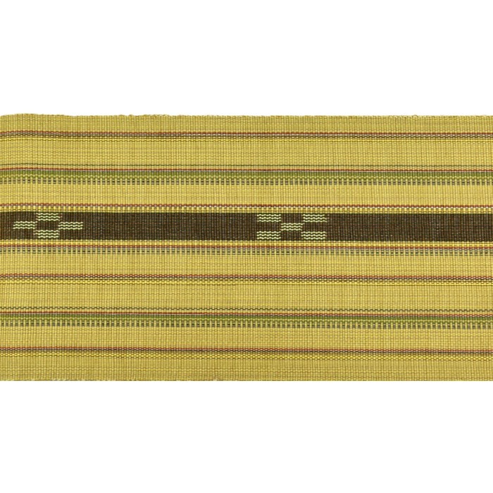 八重山ミンサー 半幅帯 クガニ｜黄金に映える縞文様の帯 | hanaito